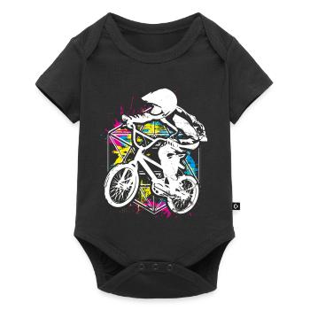 Vélo Bmx coloré - Vélo Bmx coloré - Coloré - Body à manches courtes Premium Bébé - noir - Devant