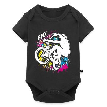 Vélo Bmx coloré - Vélo Bmx coloré - Body à manches courtes Premium Bébé - noir - Devant