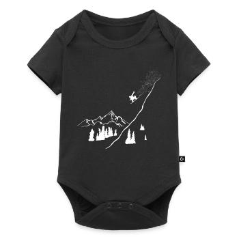 Snowboarders, Winter sports, Mountains, Snowboard, Snow - Baby Premium short-sleeve bodysuit - black - Front