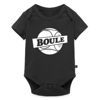 Petanque Boule Ball Outfit for Bouler Boule - Baby Premium short-sleeve bodysuit - black - Front
