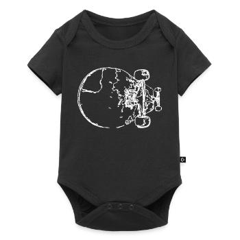 Skateboard Sketch - Baby Premium short-sleeve bodysuit - black - Front
