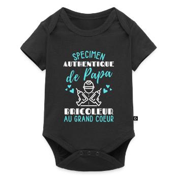Spécimen Authentique de Papa Bricoleur/Humour papa - Body à manches courtes Premium Bébé - noir - Devant