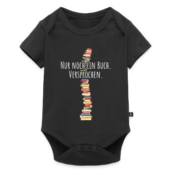 Nur Noch Ein Buch Versprochen Leseratte Bücherwurm - Baby Premium Kurzarmbody - Schwarz - Vorne