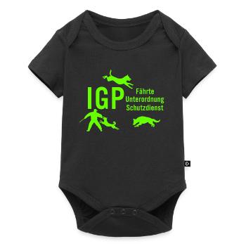 IGP Hundesport - Green - Baby Premium Kurzarmbody - Schwarz - Vorne