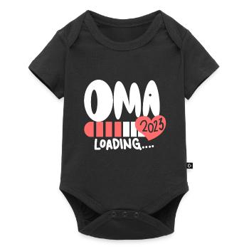 Oma 2023 - Werdende Oma 2023 - Baby Premium Kurzarmbody - Schwarz - Vorne