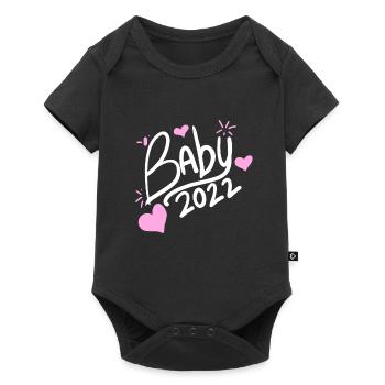 Baby 2022 - Newborn Baby 2022 Girl Daughter - Baby Premium short-sleeve bodysuit - black - Front