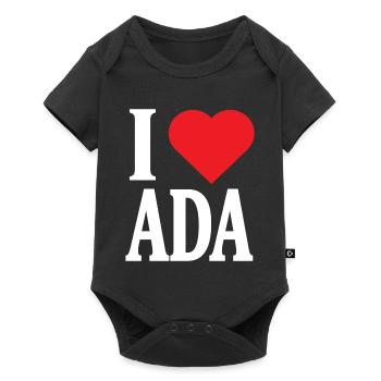 T-shirt I love Ada gift idea t-shirt - Baby Premium short-sleeve bodysuit - black - Front