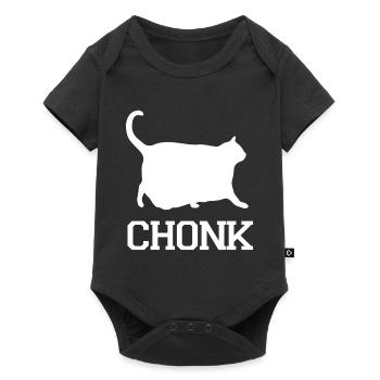 Cat chonk - Baby Premium short-sleeve bodysuit - black - Front