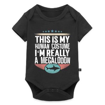 Megalodon Giant Shark - Baby Premium short-sleeve bodysuit - black - Front