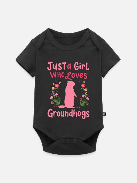 Murmeltiere Murmeltierliebhaber - Baby Premium Kurzarmbody - Schwarz