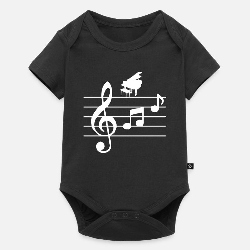 Piano - Body à manches courtes Premium Bébé - noir