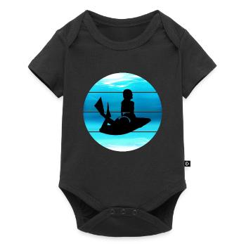 Bodyboarding Bodyboarder Surfing Sea Water Sport - Baby Premium short-sleeve bodysuit - black - Front