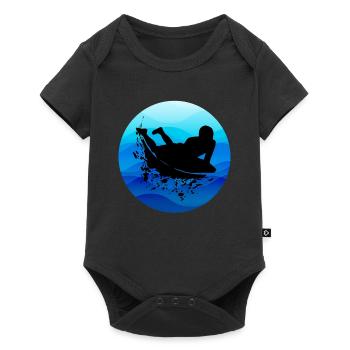 Bodyboarding Bodyboarder Surfing Sea Water Sport - Baby Premium short-sleeve bodysuit - black - Front
