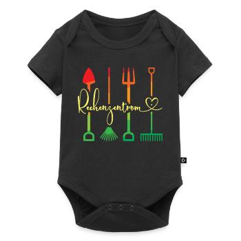 Rechenzentrum Gärtner Garten - Baby Premium Kurzarmbody - Schwarz - Vorne