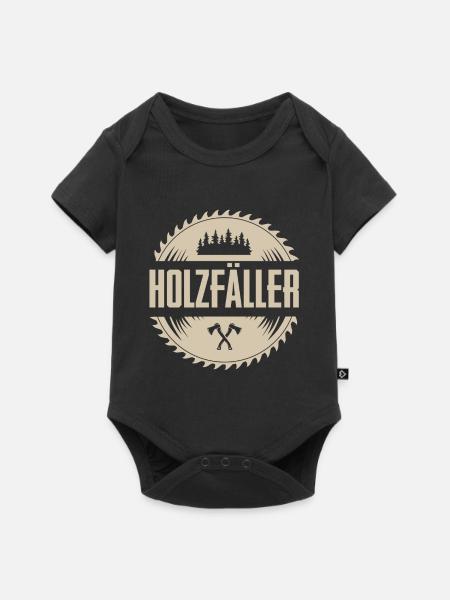 Holzfäller - Baby Premium Kurzarmbody - Schwarz