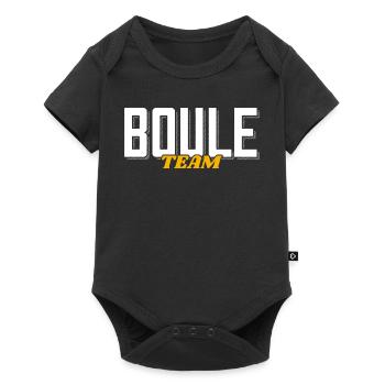 Boule Team Boulekugeln pour Bouler et Pétanque - Body à manches courtes Premium Bébé - noir - Devant