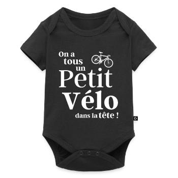 cyclisme, cyclisme sport, cyclisme humour - Body à manches courtes Premium Bébé - noir - Devant