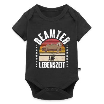 Beamter - Baby Premium Kurzarmbody - Schwarz - Vorne