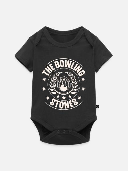 Bowling - Baby Premium Kurzarmbody - Schwarz