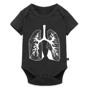 Poumons - Body à manches courtes Premium Bébé - noir - Devant