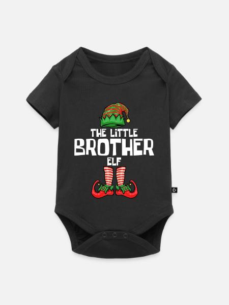 Kleiner Bruder Elf - Baby Premium Kurzarmbody - Schwarz