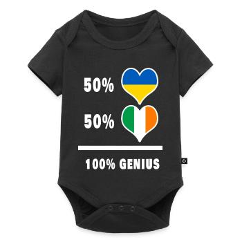 L'Irlande et l'Ukraine - Body à manches courtes Premium Bébé - noir - Devant