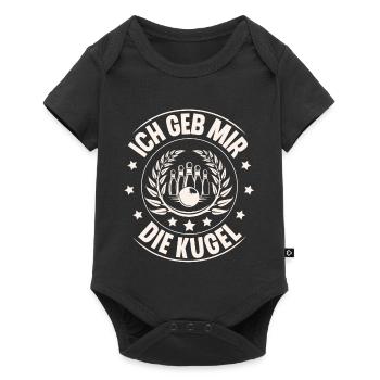 Ich Geb Mir Die Kugel - Baby Premium Kurzarmbody - Schwarz - Vorne