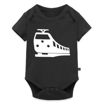 Train Driver Symbol | Color adjustable - Baby Premium short-sleeve bodysuit - black - Front