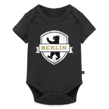 berlin bear coat of arms capital germany wall tri - Baby Premium short-sleeve bodysuit - black - Front