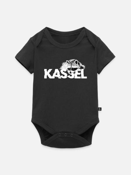 Waschbär Kassel - Baby Premium Kurzarmbody - Schwarz