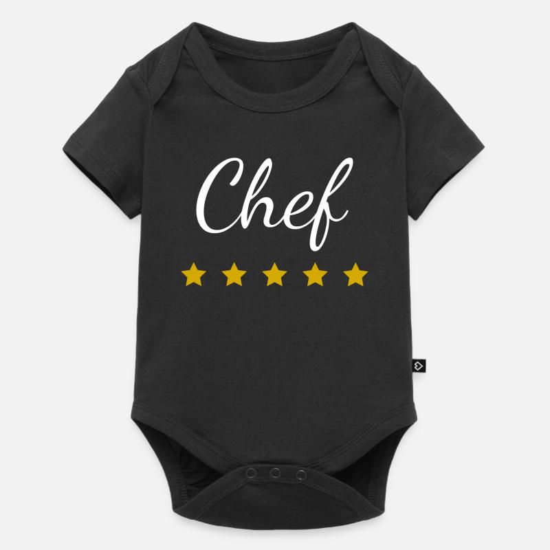 Chef Hôtel 5 étoiles - Body à manches courtes Premium Bébé - noir