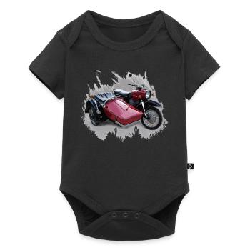 Simson Schwalbe Duo - Baby Premium Kurzarmbody - Schwarz - Vorne
