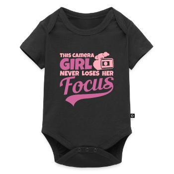 Cinéaste - Body à manches courtes Premium Bébé - noir - Devant