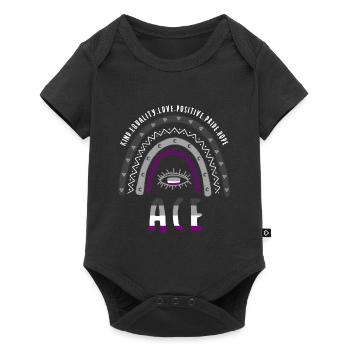 Boho Rainbow Ace Pride - Body à manches courtes Premium Bébé - noir - Devant