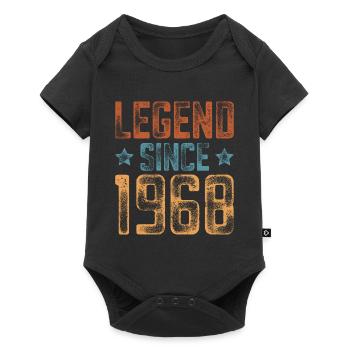 1968 Naissance Année de naissance Anniversaire - Body à manches courtes Premium Bébé - noir - Devant