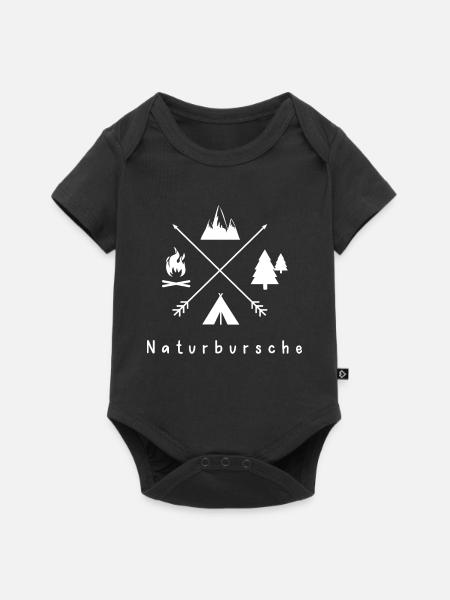 Camper Naturbursche - Baby Premium Kurzarmbody - Schwarz