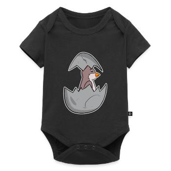 Bébé Moineau Domestique - Body à manches courtes Premium Bébé - noir - Devant