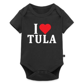 T-Shirt Io amo Tula T-Shirt Sardinien Geschenkidee - Baby Premium Kurzarmbody - Schwarz - Vorne