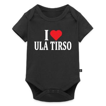T-Shirt Io amo Ula Tirso T-Shirt Sardegna - Baby Premium Kurzarmbody - Schwarz - Vorne