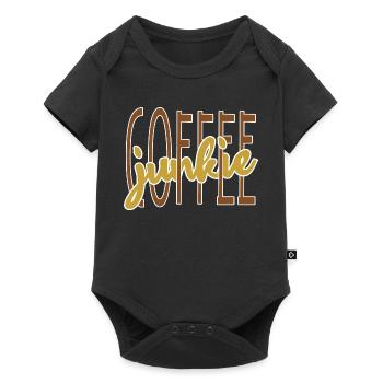 Coffee drinker coffee saying coffee lover - Baby Premium short-sleeve bodysuit - black - Front
