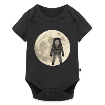 Weltall outfits, asttronauten outfits mann - Baby Premium Kurzarmbody - Schwarz - Vorne