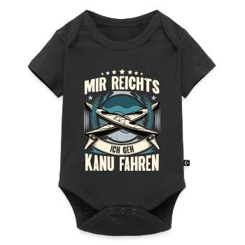 Kanu Kanut Kanutin Kanufahrer - Baby Premium Kurzarmbody - Schwarz - Vorne