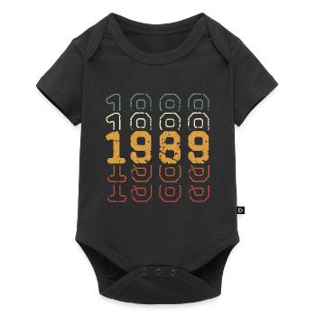 1989 - Body à manches courtes Premium Bébé - noir - Devant