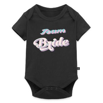 Team de la mariée team bride evjf - Body à manches courtes Premium Bébé - noir - Devant