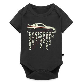 Courses de sport automobile - Body à manches courtes Premium Bébé - noir - Devant