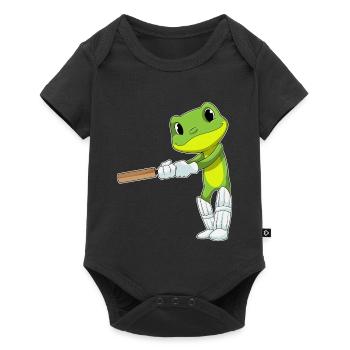 Bat-cricket de cricket de grille grenouille - Body à manches courtes Premium Bébé - noir - Devant