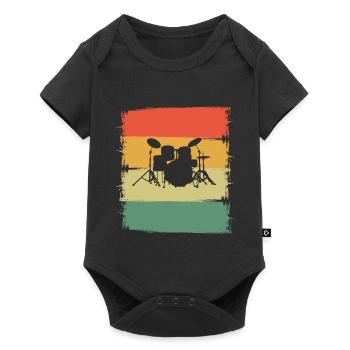 Percussion - Baby Premium short-sleeve bodysuit - black - Front
