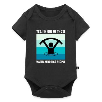 Water aerobics Aquatic fitness Aqua Exercise - Baby Premium short-sleeve bodysuit - black - Front