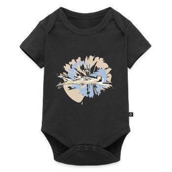 Valentine's Day swimmers in competition - Baby Premium short-sleeve bodysuit - black - Front