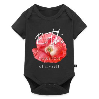 Poppy Mother's Day Gift Cool Saying Garden - Baby Premium short-sleeve bodysuit - black - Front